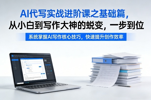 AI代写实战进阶课之基础篇，从小白到写作大神的蜕变，一步到位【揭秘】-网创阁