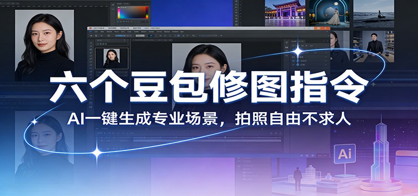 六个豆包修图指令：AI 一键生成专业场景，拍照自由不求人-网创阁